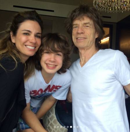 Luciana Gimenez, Lucas Jagger e Mick Jagger