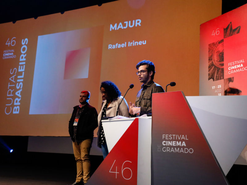 Rafael Irineu, diretor do curta Majur, fala sobre as questões da política no nosso país (Foto: Cleiton Thiele /PRESSPHOTO)