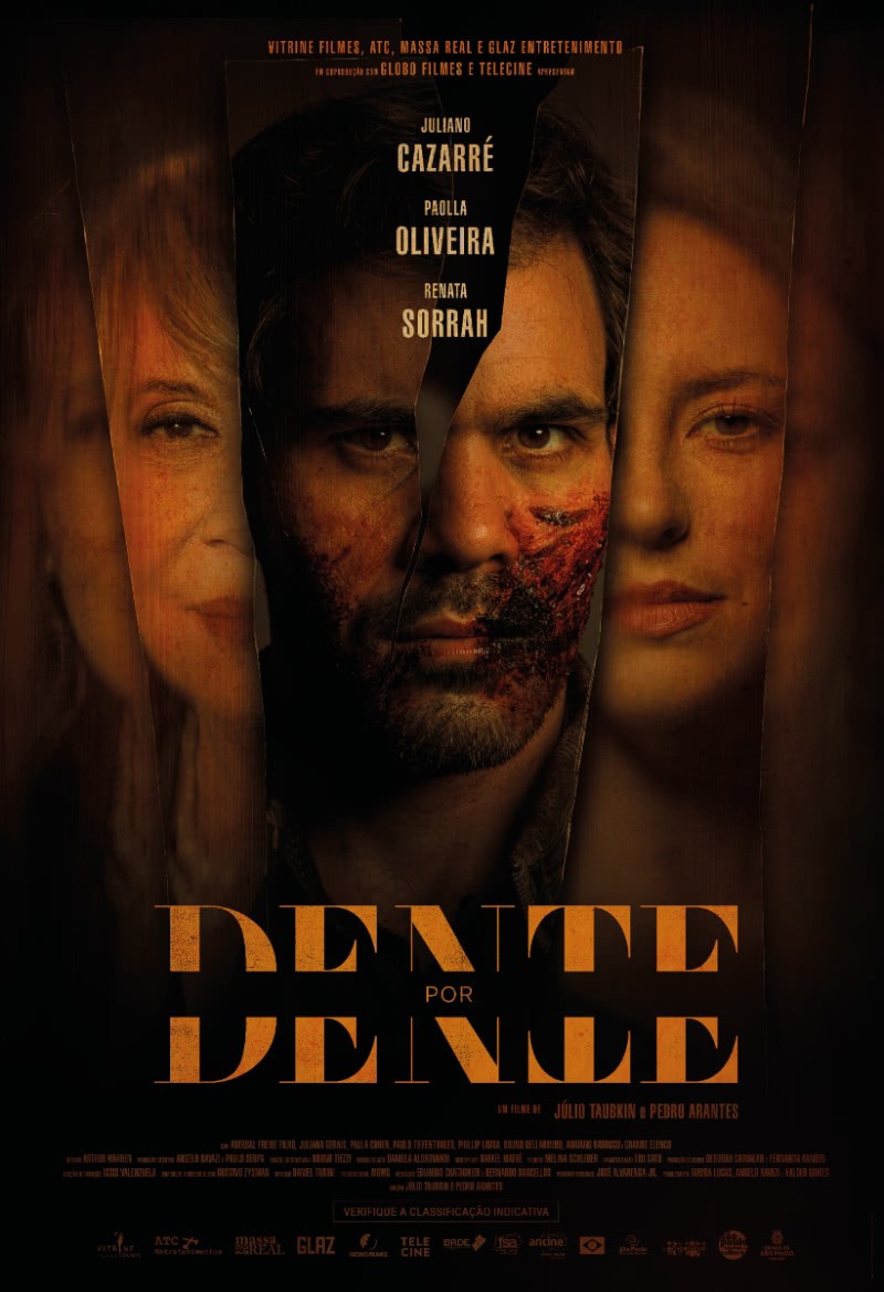 O cartaz do longa-metragem de suspense com Renata Sorrah, Juliano Cazarré e Paolla Oliveira