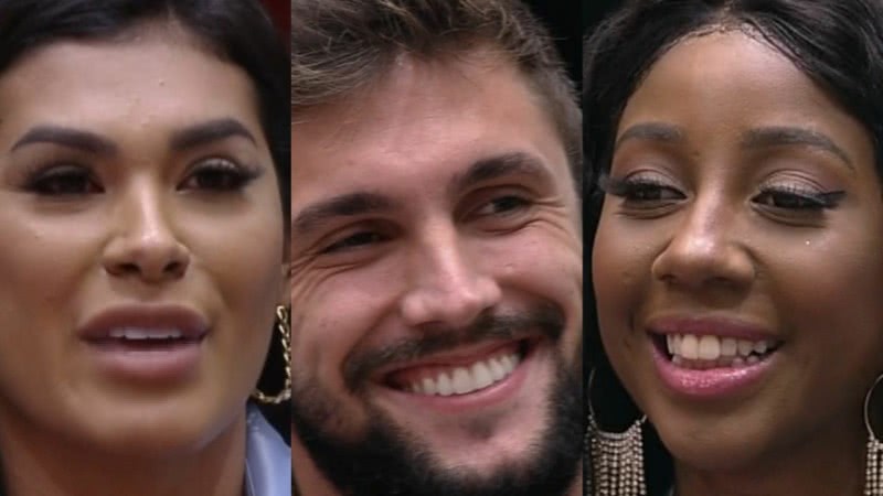 A funkeira Pocah, o crossfiteiro Arthur e a influenciadora Camilla de Lucas: quem sai hoje no Paredão do Big Brother Brasil? (Reprodução)