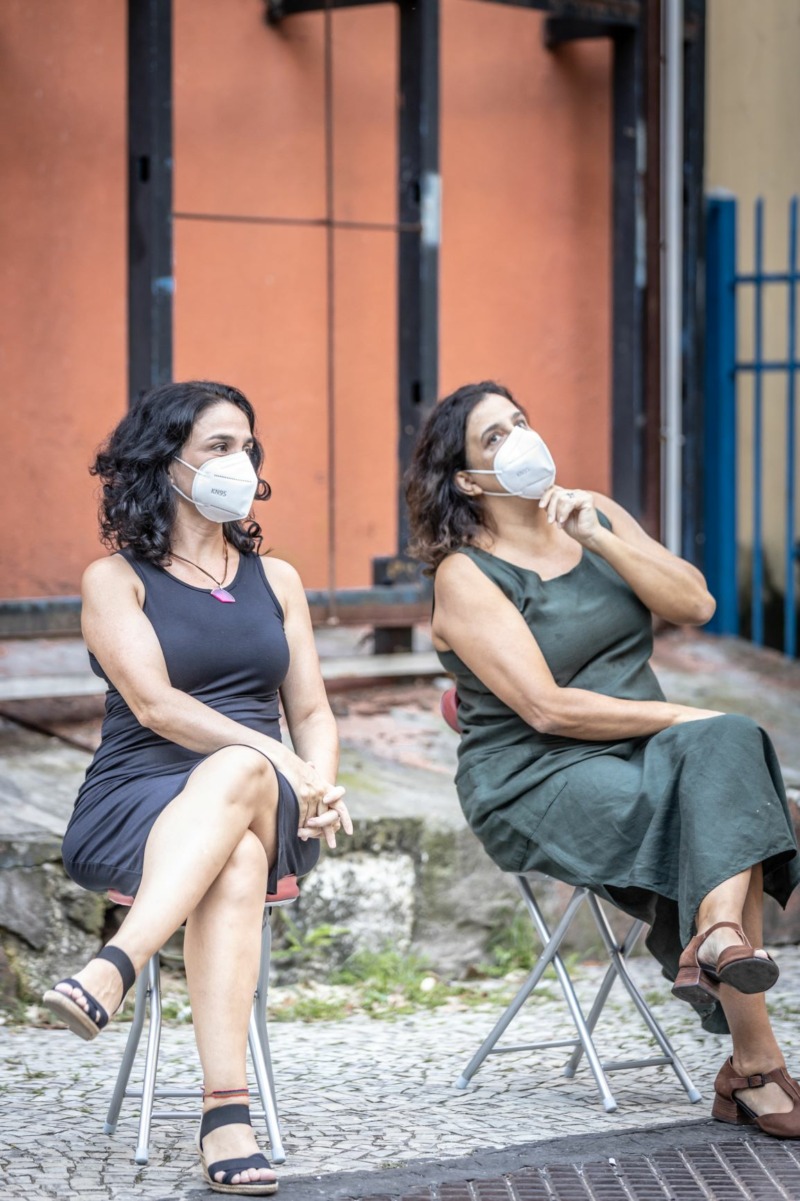 Cristina Fagundes e Ana Paula Novellino fazem o 'Não-Espetáculo' a partir desta quarta-feira: provocação sobre a realidade artística atual (Foto: Renato Mangolin)