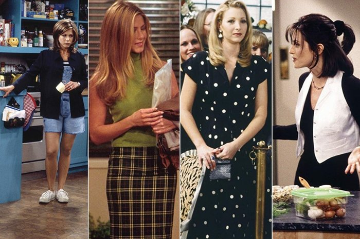 As tendências de looks anos 90 inspirados pelas personagens da série 'Friends' (Reprodução)