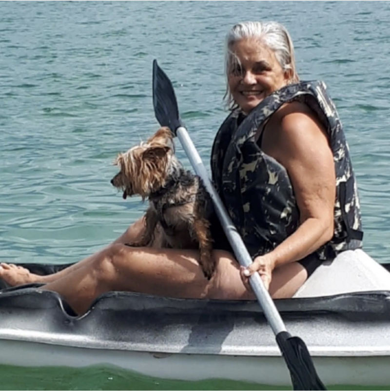 "Entre vitórias e derrotas sempre acordei sorrindo", frisa Katia (Foto: Arquivo Pessoal)