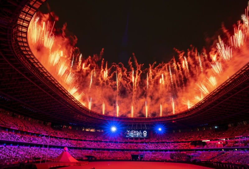 A abertura dos Jogos Olímpicos de Tóquio: marcada pela mensagem de inclusão e diversidade (Divulgação)