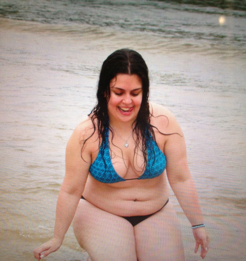Aos 21 anos, Livia Dabarian engordou e chegou a pesar 105 quilos (Foto: Arquivo Pessoal)