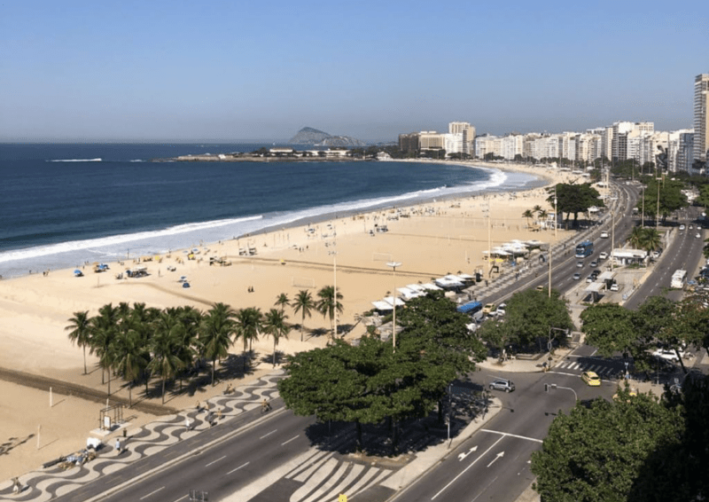A vista deslumbrante do Mercure Rio Boutique Hotel Copacabana da orla de Copacabana (Divulgação)