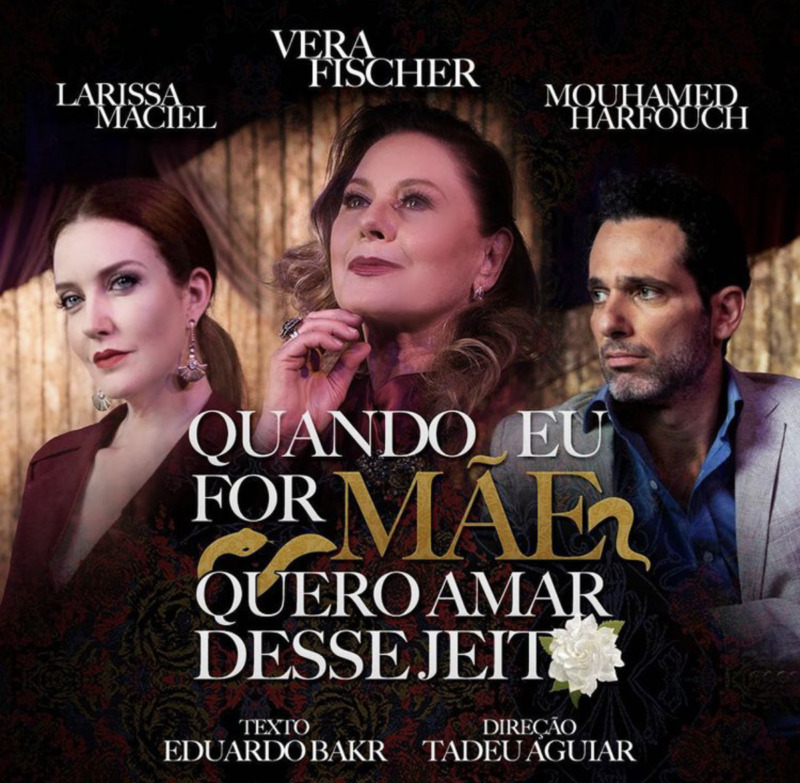 Cartaz do espetáculo em temporada no Teatro Clara Nunes, no Rio