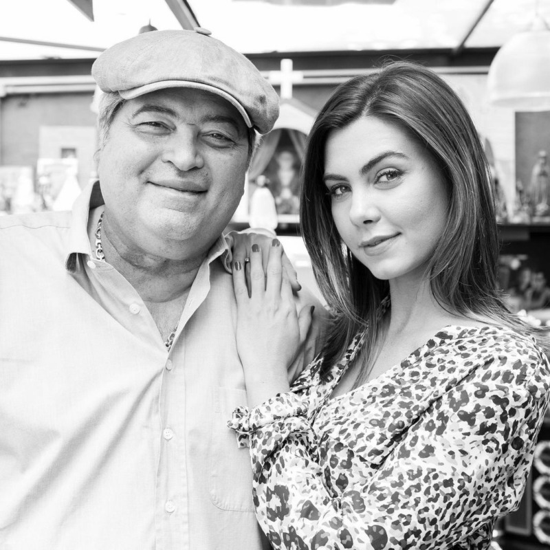 José Luiz Datena e a filha Letícia: "Ele é um cara com um caráter irretocável. É um pai sensacional" (Reprodução/Instagram)