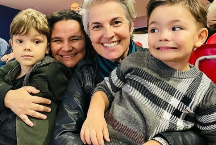 Myllena Varginha e Isabella Taviani e seus filhos (Foto: Reprodução/ Instagram