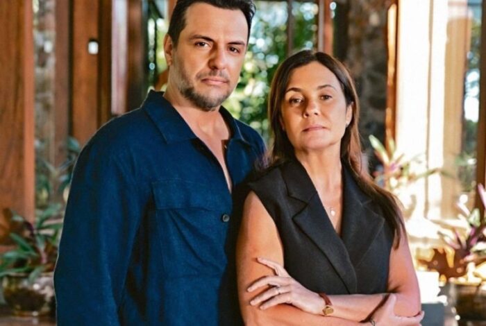 Rodrigo Lombardi e Adriana Esteves em nova trama das nove da Globo (Divulgação/Globo)