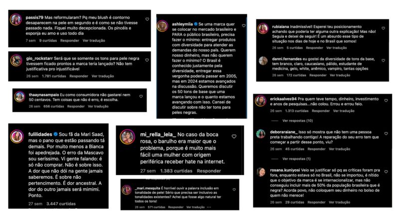 Críticas à Mari Saad e à marca Mascavp (Reprodução/Instagram)