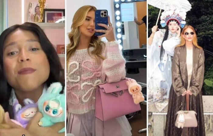 Ícones da internet, Blogueirinha, Virgínia e Marina Ruy Barbosa publicaram fotos com seus Labubus (Reprodução/Instagram)