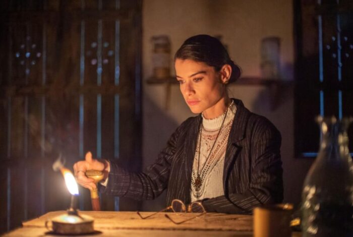 Alinne Moraes é a revolucionária Jânia em 'Guerreiros do Sol' (Divulgação/Globo)