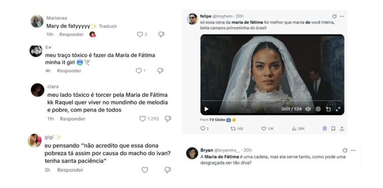 A personagem Maria de Fátima, vivida por Bella Campos, faz bastante sucesso entre o público (Reprodução/TV Globo)