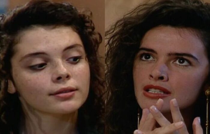 Mylla Christie e Luma de Oliveira em 'Meu bem, Meu mal' (Montagem/Reprodução Globo)