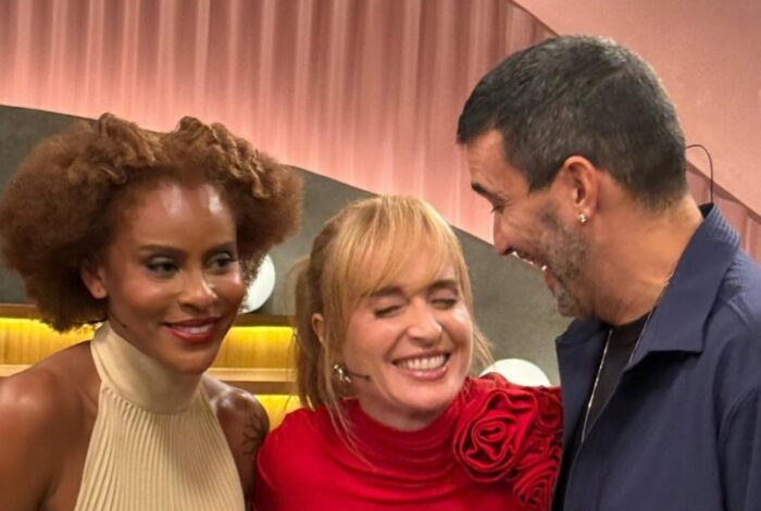 Angélica entre Aline Wirley e André Marques: o trio estará em ‘Angélica Ao Vivo’, que estreia nesta quinta-feira (16) / (Reprodução/Instagram)