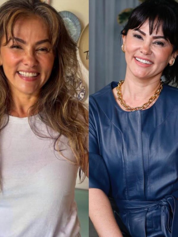 Antes e depois de Suzana Alves, que fez o explante de silicone (Foto: Reprodução / Instagram)