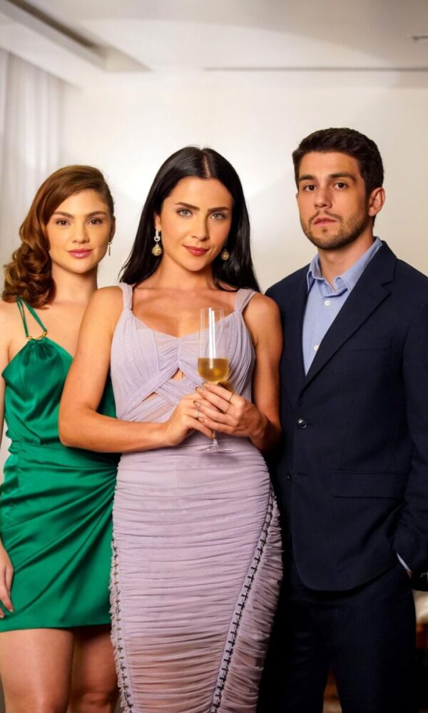 Debora Ozório, Jade Picon e Daniel Rangel: o triângulo da novela vertical ‘Tudo por Uma Segunda Chance’ (Foto: Divulgação/Globo)