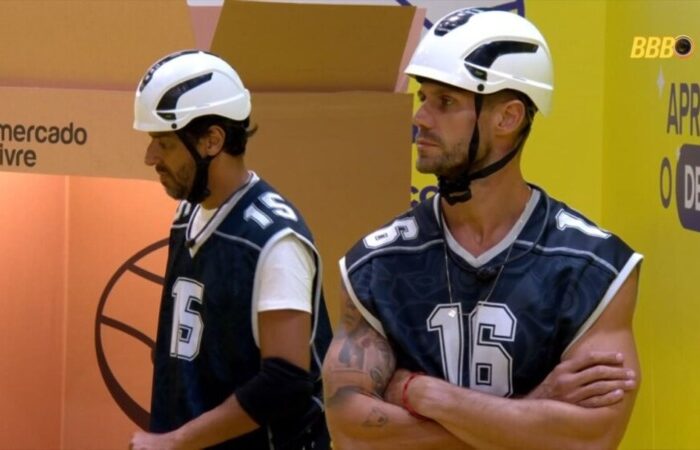 Cowboy e Jonas: grupo com baixas frequentes no Big Brother Brasil 26 (Foto: Reprodução/Globo)