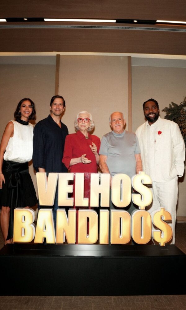 Bruna Marquezine, Vladimir Brichta, Fernanda Montenegro, Ary Fontoura e Lázaro Ramos lançam ‘Velhos Bandidos’ (Foto: Rafael Reis)