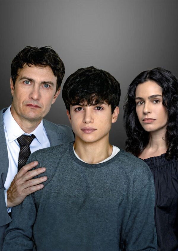 Gabriel Braga Nunes, Andreas Trotta e Maria Flor estão em 'O Filho' (Foto: Ronaldo Gutierrez)