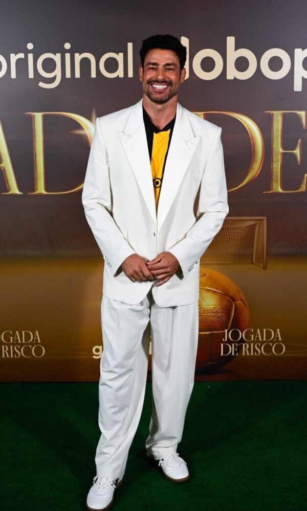 Cauã Reymond no lançamento da série 'Jogada de Risco', em que é o idealizador e o protagonista (Foto: Globo/Globoplay)